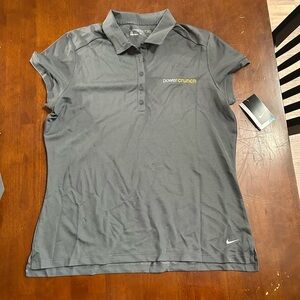 New women's Ladies nike Dri-FIT Polo golf shirt power crunch grey xl